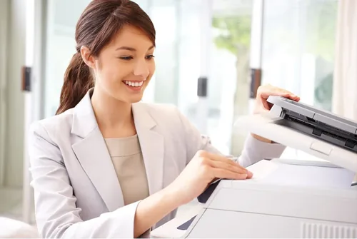 Using an office copier